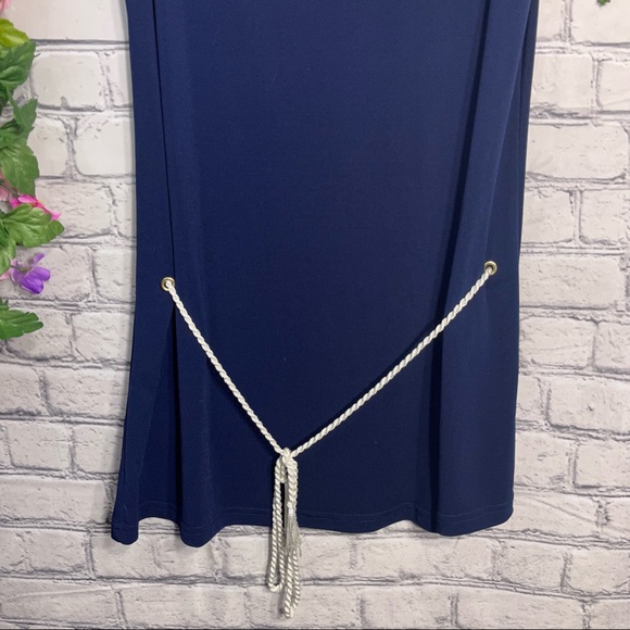 °🌼3/$30🌼Dream Beach Sleeveless Blue Mini Dress  Size XL - Picture 4 of 16